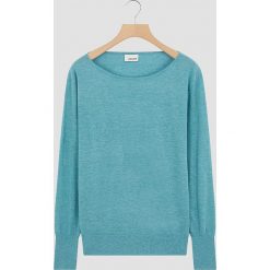 Sweter w kolorze turkusowym. Niebieskie swetry damskie Rodier, s, bez wzorów, klasyczne, bez rękawów, bez kaptura. W wyprzedaży za 152,95 zł.