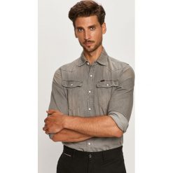 G-Star Raw - Koszula jeansowa. Szare koszule męskie G-Star RAW, s, bez wzorów, z bawełny, klasyczne, z klasycznym kołnierzykiem, z długim rękawem. Za 369,90 zł.