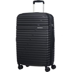 American Tourister Walizka podróżna Aero Racer 68 cm czarna. Czarne walizki sportowe. W wyprzedaży za 402,00 zł.