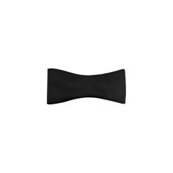 Czarna jedwabna mucha wiązana W18. Czarne muszki męskie Modini Moda Męska, na co dzień, bez wzorów, z jedwabiu, eleganckie. Za 99,00 zł.