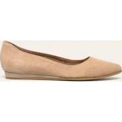 Tamaris - Baleriny skórzane. Koturny damskie Tamaris, bez wzorów, ze skóry, bez obcasa, na obcasie. Za 219,90 zł.