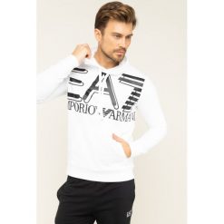 Bluza EA7 Emporio Armani 3HPM28 PJ05Z 1100. Białe bluzy męskie EA7 Emporio Armani, m, bez wzorów, z bawełny, bez kołnierzyka, bez rękawów, bez kaptura. Za 449,00 zł.