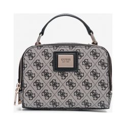 Guess Candace Mini Cross Body bag Czarny. Czarne torebki klasyczne damskie Guess, w paski, z materiału, bez dodatków. Za 461,95 zł.