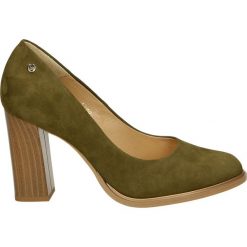 Czółenka - 101398 CAM KH. Brązowe buty ślubne damskie Venezia, ze skóry. Za 219,00 zł.