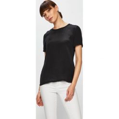 Calvin Klein Jeans - Top. Czerwone bluzki damskie marki Calvin Klein Jeans, s, bez wzorów, z wiskozy, z okrągłym kołnierzem. Za 269,90 zł.