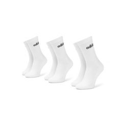 ADIDAS CF3388 35-38. Białe skarpetki męskie Adidas, bez wzorów, z elastanu. Za 29,99 zł.