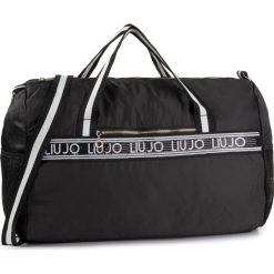 Torba LIU JO - Borsa Tessuto T69149 T5205 Nero 22222. Czarne torby podróżne Liu Jo, bez wzorów, z materiału. Za 399,00 zł.