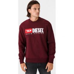 Diesel Division Bluza Czerwony. Czerwone bluzy męskie Diesel, l, z haftami, z bawełny, bez kołnierzyka, bez rękawów, bez kaptura. Za 533,95 zł.