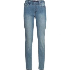 Jegginsy bonprix niebieski "stone". Niebieskie jeansy damskie bonprix. Za 79,99 zł.