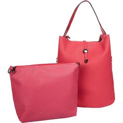 Torebki klasyczne damskie: Torebka "Arizona" w kolorze fuksji - 30 x 36 x 19 cm