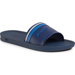 Klapki RIDER - Strike Plus Slide Ad 11491 Blue/Grey 21567. Niebieskie klapki męskie Rider, bez wzorów, z tworzywa sztucznego. Za 79,99 zł.