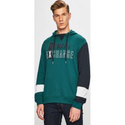Armani Exchange - Bluza. Zielone bluzy męskie Armani Exchange, s, bez wzorów, z elastanu, z kapturem, bez rękawów, z kapturem. Za 499,90 zł.