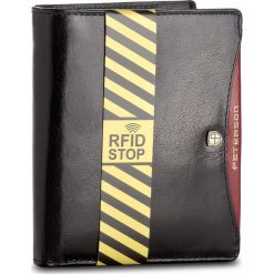 Duży Portfel Męski PETERSON - 301.01/RFID-02-01-01 Czarny. Czarne portfele męskie marki Peterson, ze skóry. Za 139,00 zł.