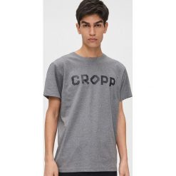 Koszulka Cropp basic - Jasny szary. Szare koszulki męskie Cropp, s, bez wzorów, bez kołnierzyka, bez rękawów. Za 29,99 zł.