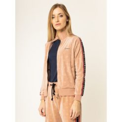 Bluza Guess O01Q02 FL036. Brązowe bluzy damskie Guess, xl, z aplikacjami, bez rękawów, bez kaptura. W wyprzedaży za 209,00 zł.