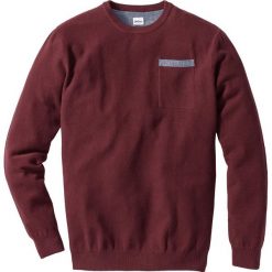 Swetry klasyczne męskie: Sweter Regular Fit bonprix bordowy