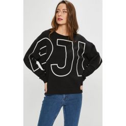 Pepe Jeans - Bluza Cecilia. Czarne bluzy damskie z nadrukiem marki Pepe Jeans, s, z bawełny, bez kaptura. W wyprzedaży za 219,90 zł.