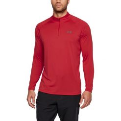 Bluzy męskie: Under Armour Bluza męska Tech 1/4 Zip czerwona r. L (1242220-629)