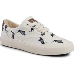Tenisówki GANT - Irvine 19638876 Off White/Flag G203. Brązowe półbuty męskie GANT, na co dzień, bez wzorów, z gumy, bez zapięcia. W wyprzedaży za 299,00 zł.
