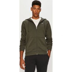 Under Armour - Bluza. Zielone bluzy męskie Under Armour, s, z aplikacjami, z bawełny, z kapturem, bez rękawów, z kapturem. Za 249,90 zł.
