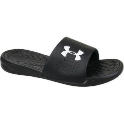 Under Armour Under Armour Playmaker Fixed Strap Slides 3000061-001 40 Czarne. Czarne kapcie męskie marki Under Armour, z syntetyku. W wyprzedaży za 99,99 zł.