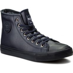 Trampki BIG STAR - Y174040F Navy. Niebieskie półbuty męskie marki BIG STAR, na co dzień, bez wzorów, z gumy, retro, bez zapięcia. Za 109,00 zł.