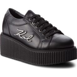 Sneakersy KARL LAGERFELD - KL42405 Black Lthr. Czarne sneakersy damskie KARL LAGERFELD, ze skóry ekologicznej. Za 929,00 zł.