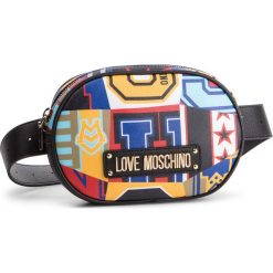 Saszetka nerka LOVE MOSCHINO - JC4051PP17LE100A Nero. Czarne nerki damskie Love Moschino, bez wzorów, ze skóry ekologicznej, młodzieżowe, bez dodatków. W wyprzedaży za 469,00 zł.