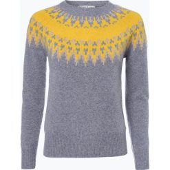 Swetry damskie: Marie Lund – Sweter damski z domieszką wełny merino, szary