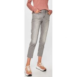 Scotch & Soda - Jeansy. Szare rurki damskie Scotch & Soda, z aplikacjami, z elastanu, z podwyższonym stanem. W wyprzedaży za 349,90 zł.