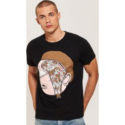 T-shirty męskie: T-shirt z nadrukiem RICK AND MORTY - Czarny