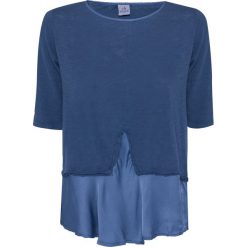 Top DEHA EASY Niebieski. Niebieskie bluzki damskie marki Deha, l, bez wzorów, z jeansu, z okrągłym kołnierzem. W wyprzedaży za 99,00 zł.