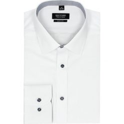 Koszula bexley 2521 długi rękaw slim fit biały. Białe koszule męskie na spinki Recman, m, z bawełny, z klasycznym kołnierzykiem, z długim rękawem. Za 49,99 zł.