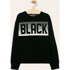 Blukids - Bluza dziecięca 140-170 cm. Czarne bluzy chłopięce Blukids, z nadrukiem, z bawełny, bez rękawów, bez kaptura. Za 49,90 zł.
