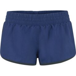 Szorty plażowe bonprix niebieski. Niebieskie spodnie damskie bonprix, bez wzorów, z tkaniny, sportowe. Za 44,99 zł.