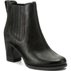 Botki TIMBERLAND - Atlantic Heights Che A1979 Czarny. Czarne botki damskie na obcasie Timberland, z gumy. W wyprzedaży za 419,00 zł.