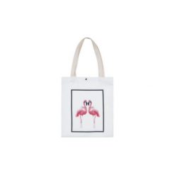 Torebka damska z printem na zakupy. Szare shopper bag damskie TXM. Za 19,99 zł.