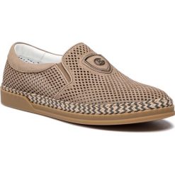 Espadryle BALDININI - 997414YNABU676767KAX Fango. Brązowe espadryle męskie marki Baldinini, ze skóry. Za 1729,00 zł.