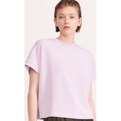 Gładki T-shirt - Fioletowy. Fioletowe t-shirty damskie Reserved, s, bez wzorów, bez kołnierzyka. Za 69,99 zł.