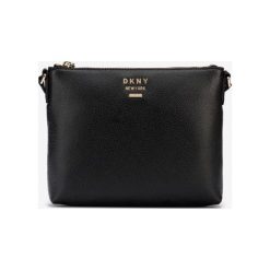 DKNY Whitney Cross body bag Czarny. Czarne torebki klasyczne damskie DKNY, w paski, ze skóry, bez dodatków. Za 1005,95 zł.