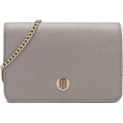 Tommy Hilfiger Honey Cross body bag Szary. Szare torebki klasyczne damskie TOMMY HILFIGER, w paski, z materiału, bez dodatków. Za 521,95 zł.