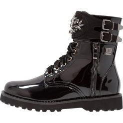 Botki damskie lity: Laura Biagiotti Botki sznurowane black