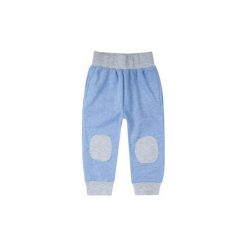 Spodnie niemowlęce chłopięce sportowe. Niebieskie spodnie niemowlęce TXM, bez wzorów, sportowe. Za 14,99 zł.
