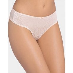 Majtki damskie: Stringi "Body Make-up Blossom" w kolorze brzoskwiniowym