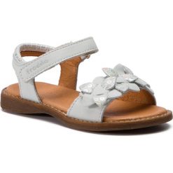 Sandały FRODDO - G3150128-10 M White+. Szare sandały dziewczęce Froddo, ze skóry, bez zapięcia. W wyprzedaży za 179,00 zł.