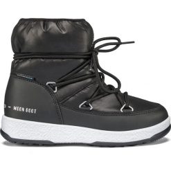 Moon Boot Śniegowce junior Low Nylon WP Black. Czarne śniegowce chłopięce Moon Boot, bez zapięcia. Za 361,00 zł.