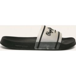 Pepe Jeans - Klapki Slider Translucent. Białe kapcie męskie Pepe Jeans, z jeansu. W wyprzedaży za 109,90 zł.