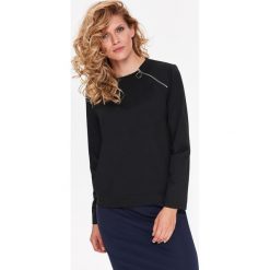 BLUZA DAMSKA NIEROZPINANA Z SUWAKAMI. Szare bluzy damskie marki TXM. Za 44,99 zł.