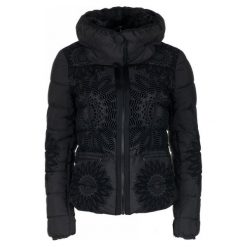 Desigual Kurtka Damska Komoderi 42, Czarny. Czarne kurtki damskie Desigual, bez wzorów, eleganckie, bez kaptura. W wyprzedaży za 651,00 zł.