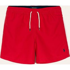 Polo Ralph Lauren - Szorty kąpielowe dziecięce 134-176 cm. Czerwone spodenki chłopięce Polo Ralph Lauren, bez wzorów, z poliesteru. Za 199,90 zł.